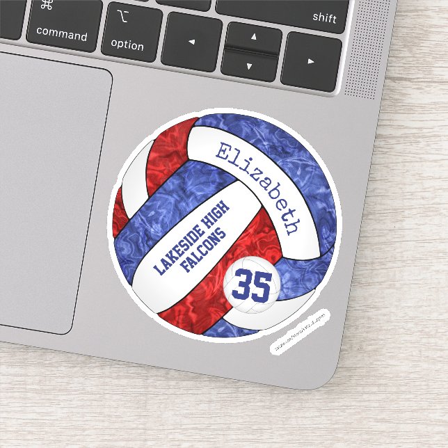 Pegatina nombre de la mascota del equipo de la escuela de v (Detalle)