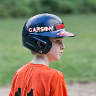 Pegatina Nombre de las letras de béisbol personalizadas