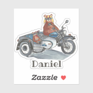 Pegatina Nombre de los osos en motocicletas