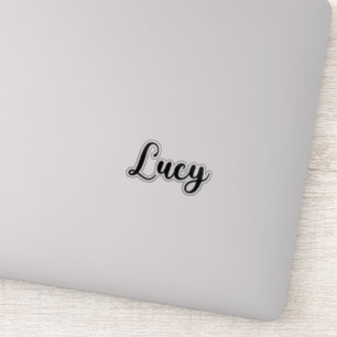 Pegatina Nombre de Lucy - caligrafía manuscrita