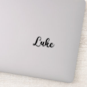 Pegatina Nombre de Luke - Caligrafía manuscrita