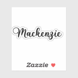 Pegatina Nombre de Mackenzie - Caligrafía manuscrita