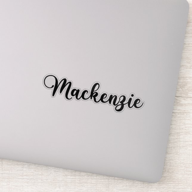 Pegatina Nombre de Mackenzie - Caligrafía manuscrita (Detalle)