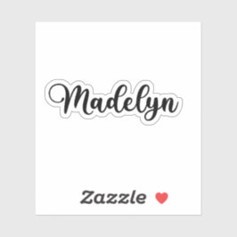 Pegatina Nombre de Madelyn - Calligrafía manuscrita