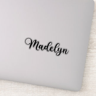 Pegatina Nombre de Madelyn - Calligrafía manuscrita