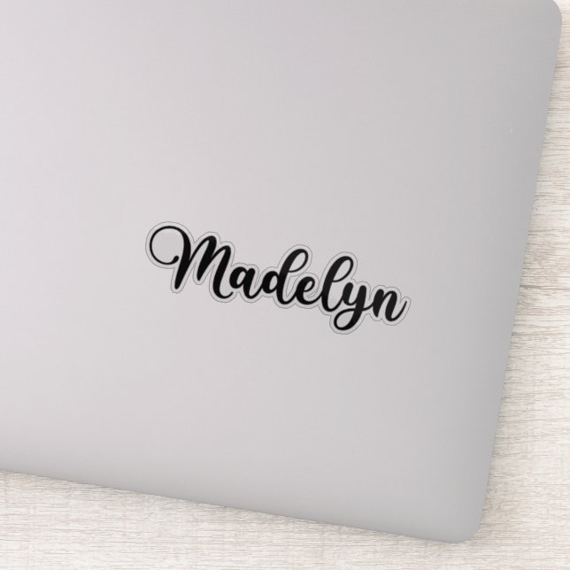 Pegatina Nombre de Madelyn - Calligrafía manuscrita (Detalle)