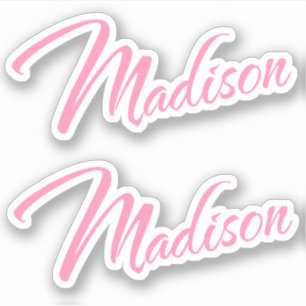 Pegatina Nombre de Madison x2