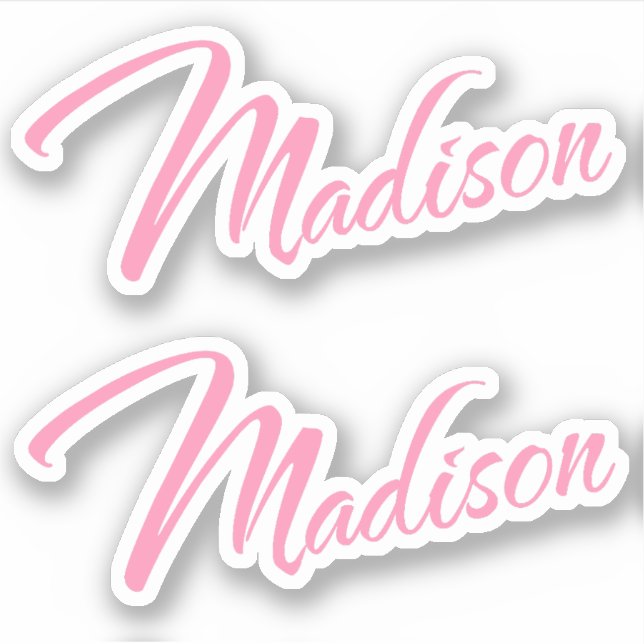 Pegatina Nombre de Madison x2 (Anverso)