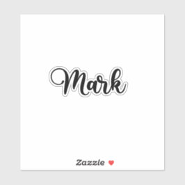 Pegatina Nombre de marca: caligrafía manuscrita