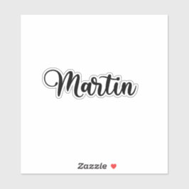 Pegatina Nombre de Martin - Caligrafía manuscrita