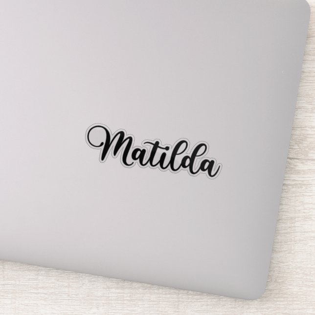 Pegatina Nombre de Matilda - Caligrafía manuscrita (Detalle)