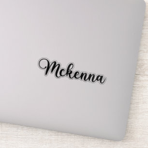 Pegatina Nombre de Mckenna - Caligrafía manuscrita