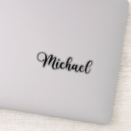 Pegatina Nombre de Michael - caligrafía manuscrita