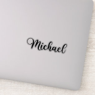 Pegatina Nombre de Michael - caligrafía manuscrita