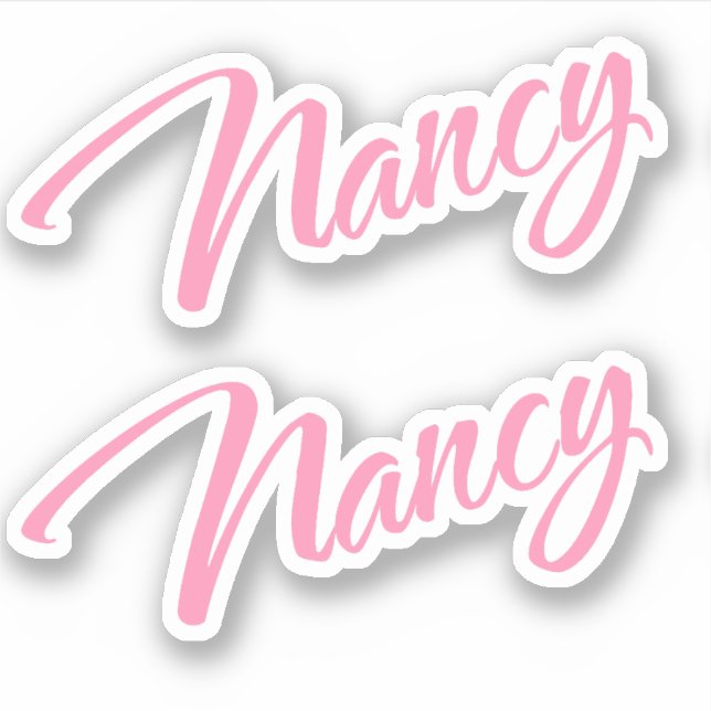 Pegatina Nombre de Nancy x2 (Anverso)