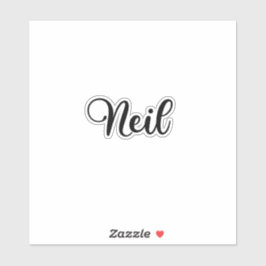 Pegatina Nombre de Neil - Caligrafía manuscrita