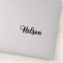 Pegatina Nombre de Nelson - Caligrafía manuscrita