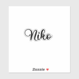 Pegatina Nombre de niko - caligrafía manuscrita