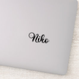 Pegatina Nombre de niko - caligrafía manuscrita
