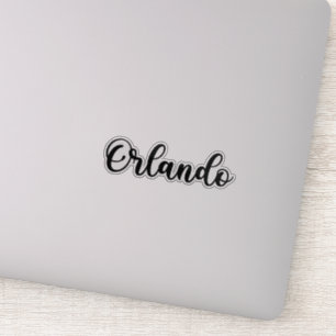 Pegatina Nombre de Orlando - caligrafía manuscrita