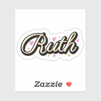 Pegatina Nombre de Ruth diseño lindo