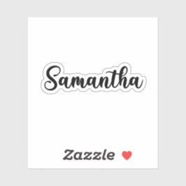 Pegatina Nombre de Samantha - Caligrafía manuscrita