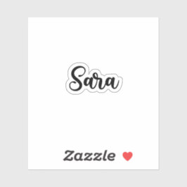Pegatina Nombre de Sara - Caligrafía manuscrita