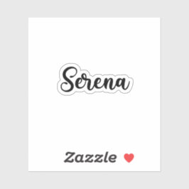 Pegatina Nombre de Serena - Caligrafía manuscrita