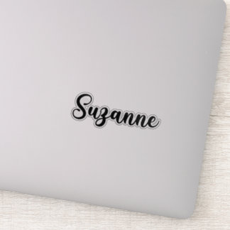 Pegatina Nombre de Suzanne - caligrafía manuscrita