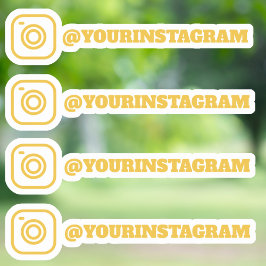 Pegatina Nombre de usuario de medios sociales de personaliz