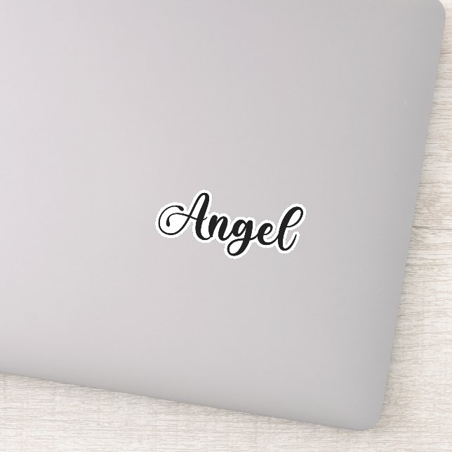 Pegatina Nombre del ángel - caligrafía manuscrita (Detalle)