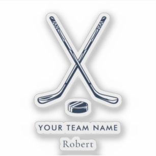 Pegatina Nombre del equipo Jugadores de hockey sobre hielo 
