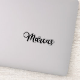 Pegatina Nombre del marcus - Caligrafía manuscrita