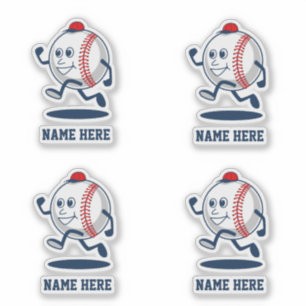 Pegatina Nombre del Personalizado de Softball de béisbol pe