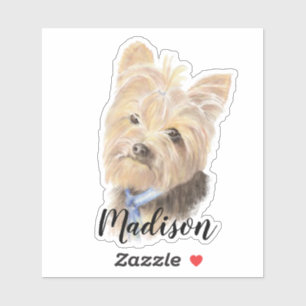Pegatina Nombre del personalizado del mascota del perro de