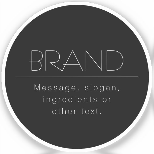 Pegatina Nombre estilizado u otro texto (Anverso)