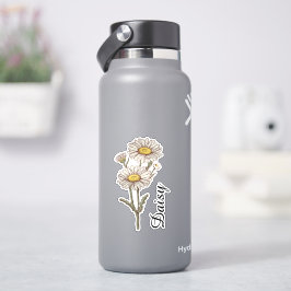 Pegatina Nombre Floral Personalizado Botánico Personalizado