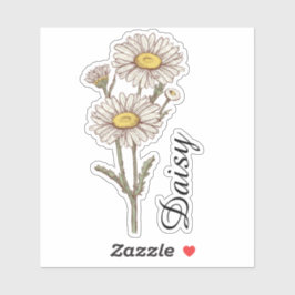 Pegatina Nombre Floral Personalizado Botánico Personalizado