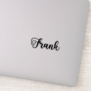 Pegatina Nombre Frank - Caligrafía manuscrita