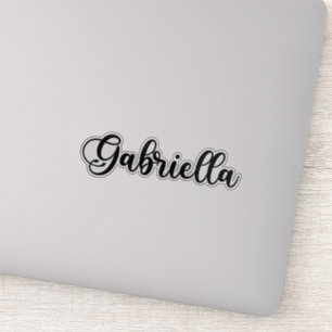 Pegatina Nombre Gabriella - Caligrafía manuscrita