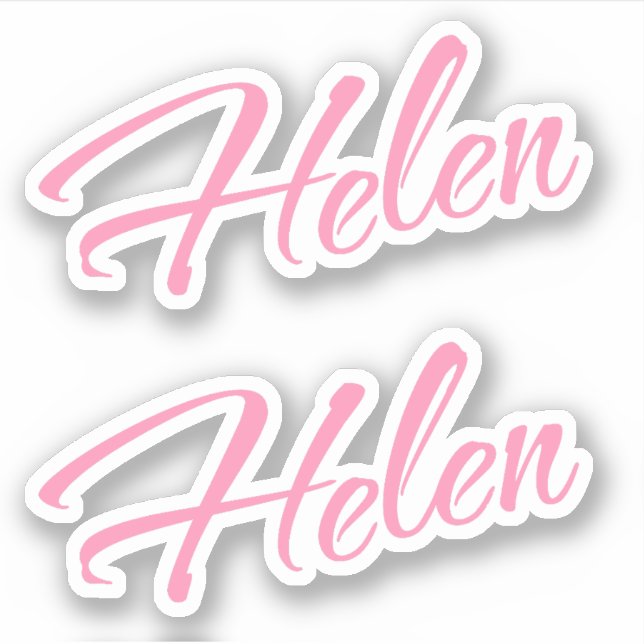Pegatina Nombre Helen x2 (Anverso)
