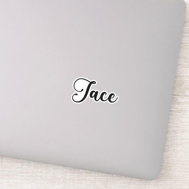Pegatina Nombre Jace - Caligrafía manuscrita (Detalle)