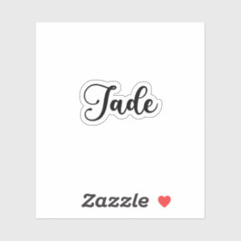 Pegatina Nombre Jade - Caligrafía manuscrita
