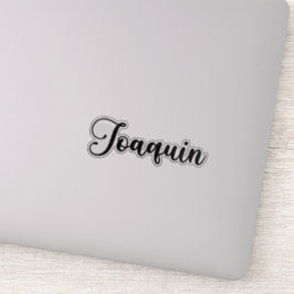 Pegatina Nombre Joaquín - Caligrafía manuscrita