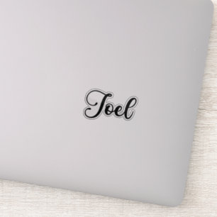 Pegatina Nombre Joel - Caligrafía manuscrita