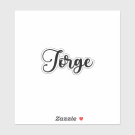 Pegatina Nombre Jorge - Caligrafía manuscrita