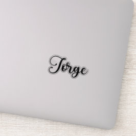 Pegatina Nombre Jorge - Caligrafía manuscrita