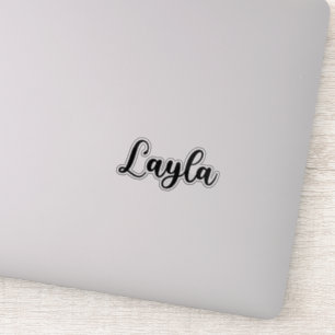 Pegatina Nombre Layla - Caligrafía manuscrita