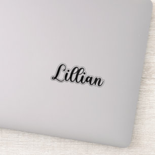 Pegatina Nombre Lillian - Caligrafía manuscrita