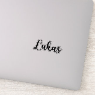 Pegatina Nombre Lukas - caligrafía manuscrita